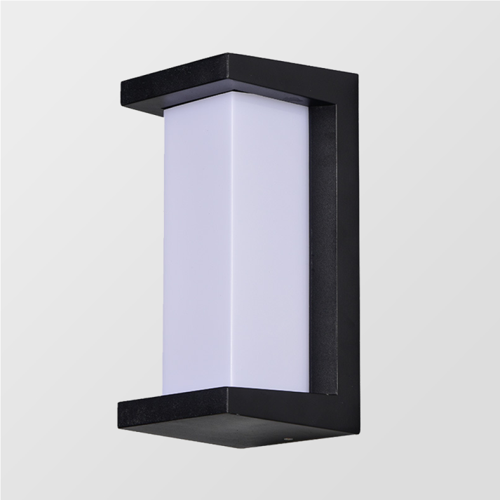 LumoDuo Außenwandleuchte Modern LED Schwarz-Weiß für Terrasse