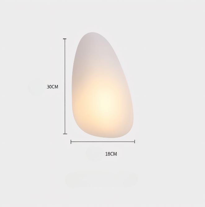 Glanzlicht - Minimalistische LED-Wandleuchte aus Glas