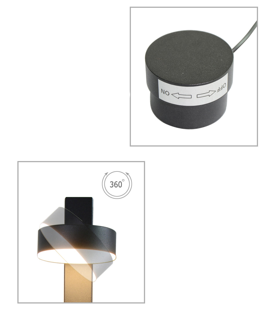 Candiora LED-Wandleuchte – Modernes Design in Schwarz & Gold für Wohnzimmer