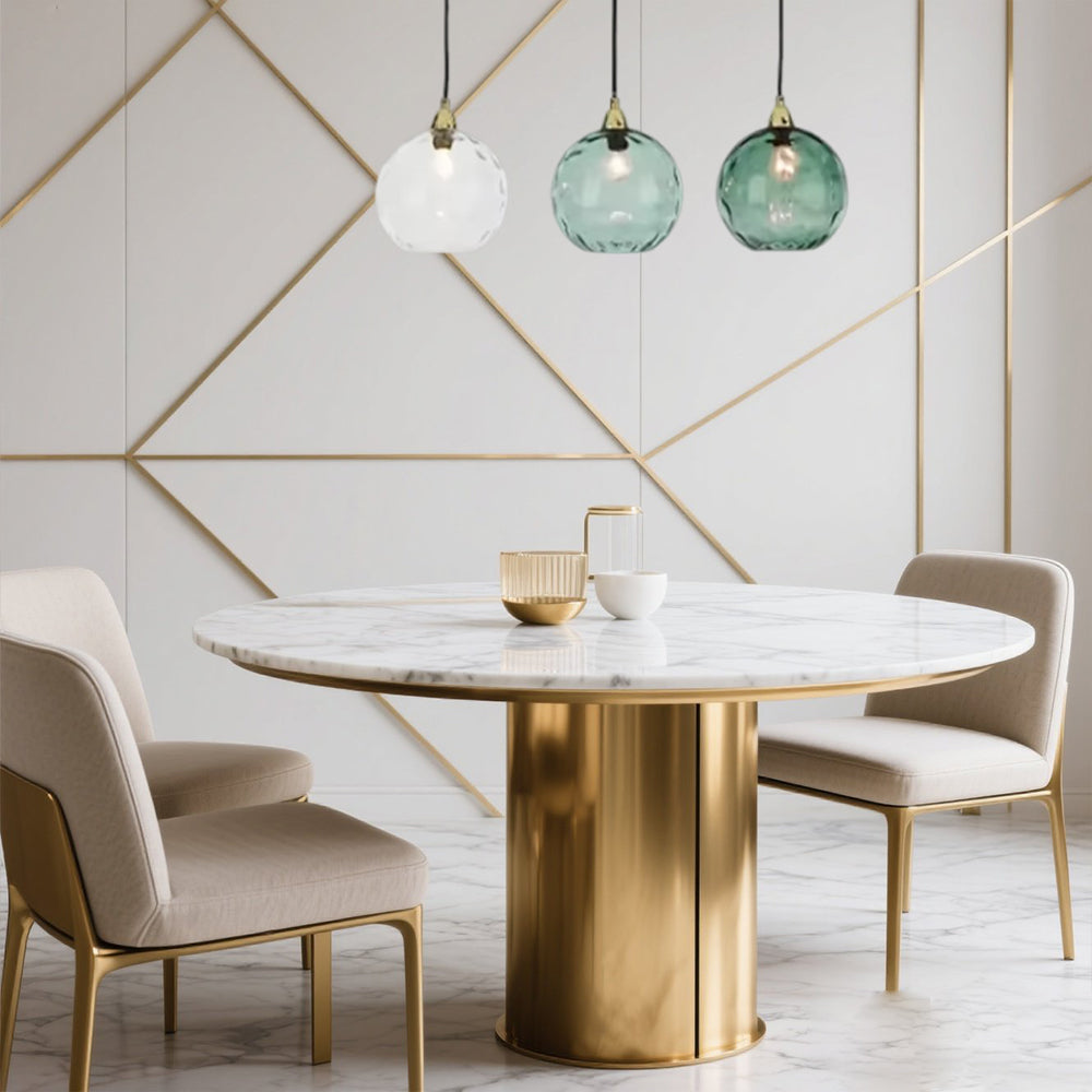 AquaGlow Glas-Pendelleuchte Modern Bunt mit Wassereffekt für Esszimmer