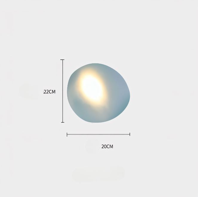 Glanzlicht - Minimalistische LED-Wandleuchte aus Glas