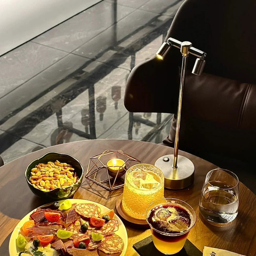 LumoLite Design-Tischlampe LED dimmbar schwarz fürs Büro