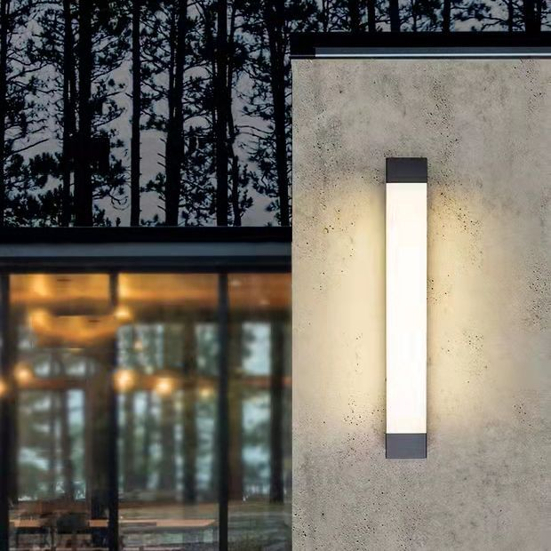 LumoLine Außenwandleuchte Modern LED Schwarz für Terrasse
