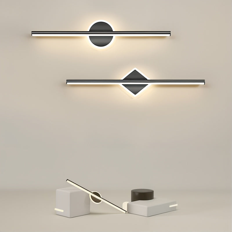 GleamNova – Stilvolle LED-Wandlampe in Schwarz/Gold