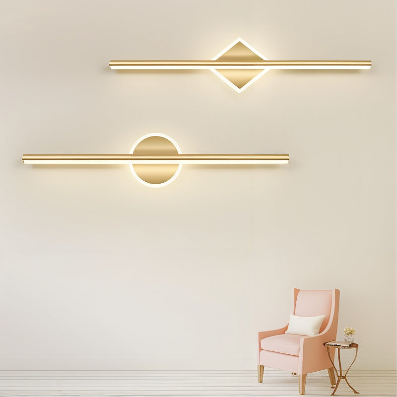 GleamNova – Stilvolle LED-Wandlampe in Schwarz/Gold