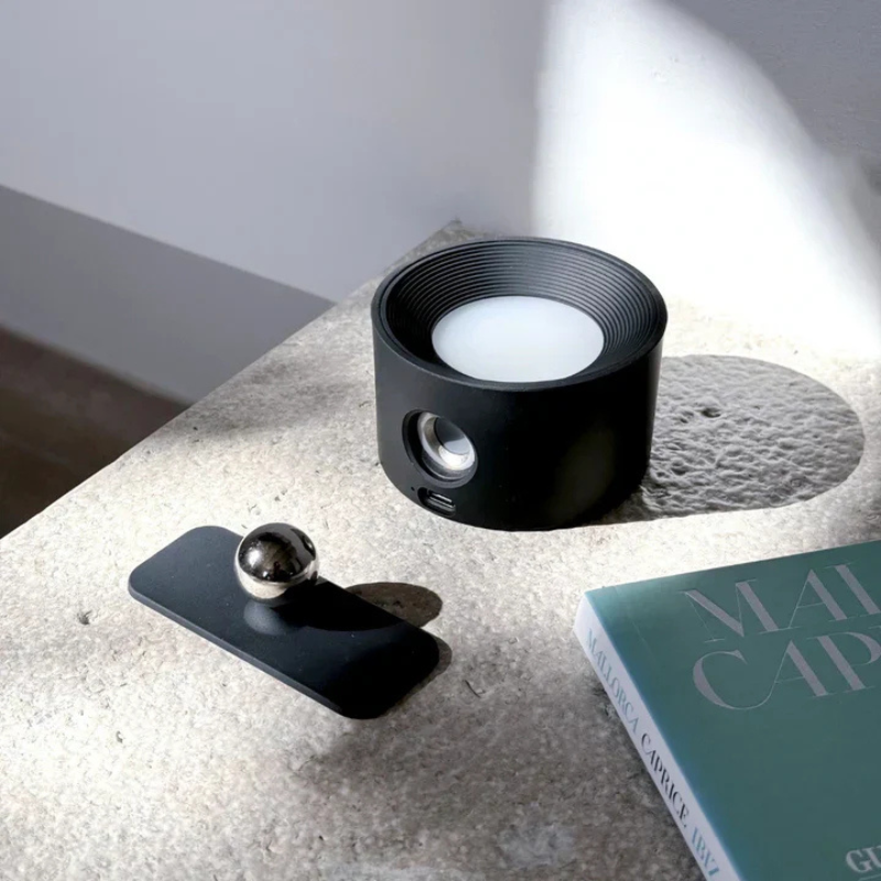 InfiniteGlow | Kabellose Dimmbarer LED-Wandleuchte mit 360° Drehfunktion