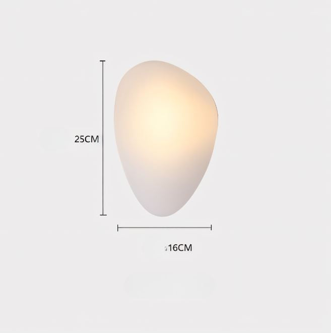 Glanzlicht - Minimalistische LED-Wandleuchte aus Glas