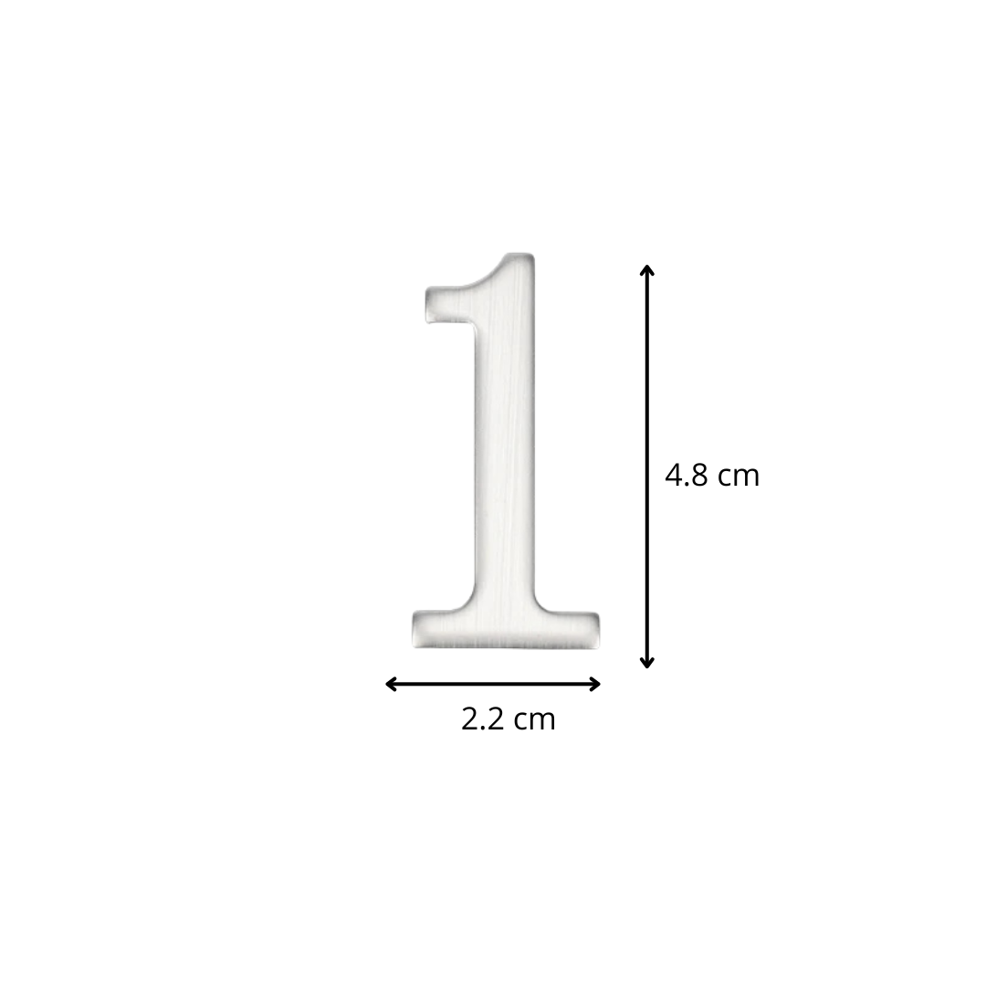 Edelstahl Hausnummer Modern Außen Wetterfest für Fassade und Hauseingang 3D Optik Silber