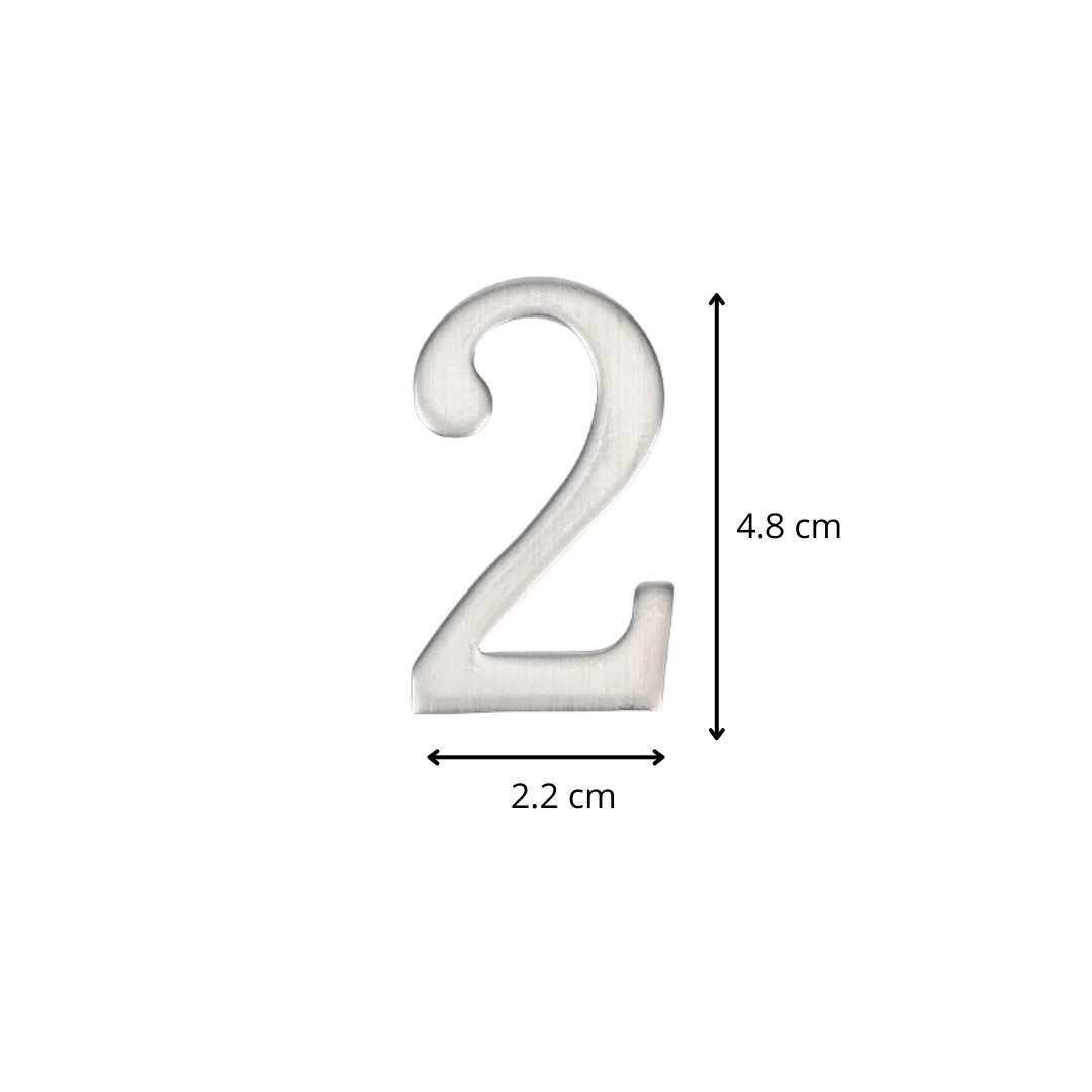 Edelstahl Hausnummer Modern Außen Wetterfest für Fassade und Hauseingang 3D Optik Silber