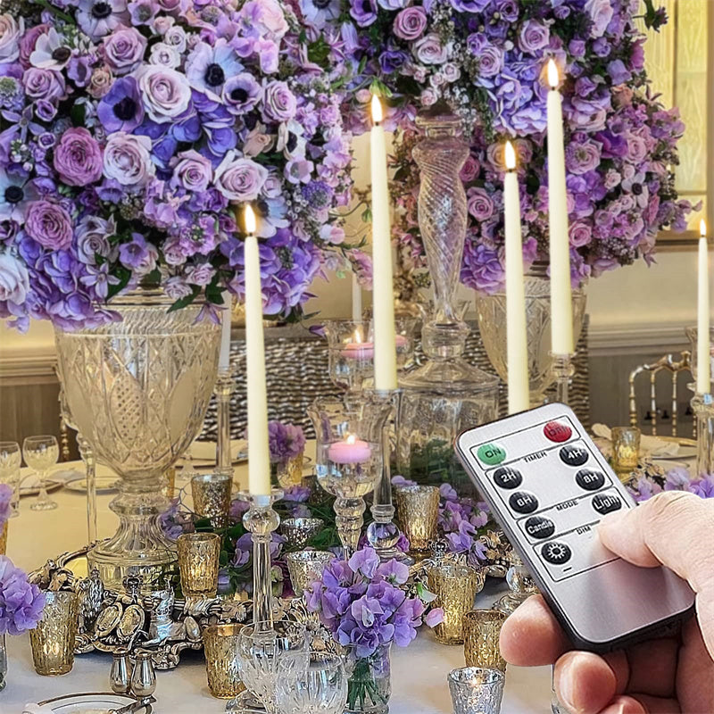 LumiCera LED Kronleuchterkerzen Vintage Flackerlicht Warmweiß