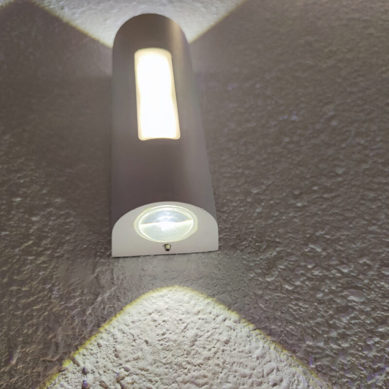 Lumevix – Zylindrische LED-Außenwandleuchte für Garten & Terrasse