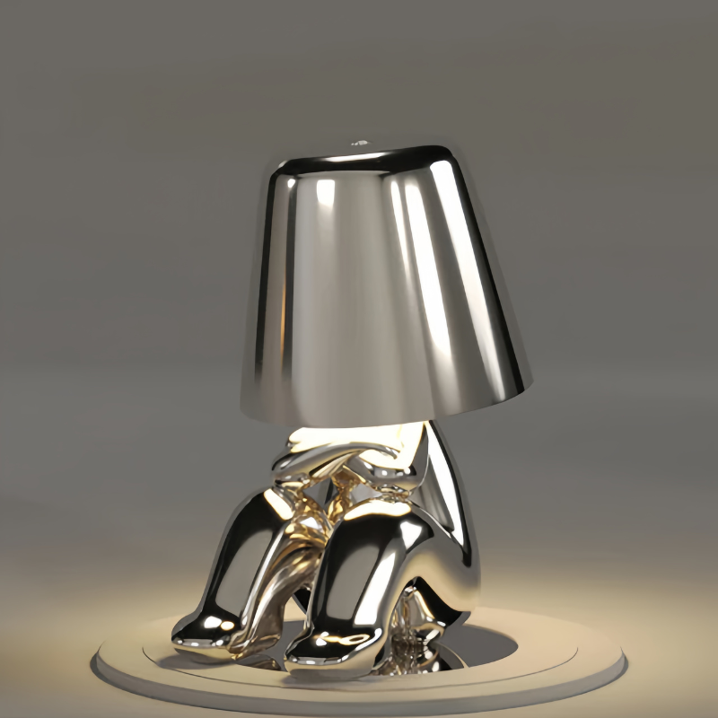 Kabellose Goldene Design-Tischlampe – Dimmbares LED Licht