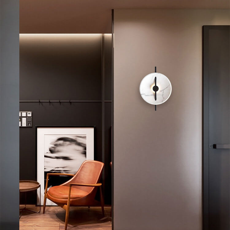 VerdeLamp - Moderne LED-Wandleuchte aus Kunstharz und Marmor