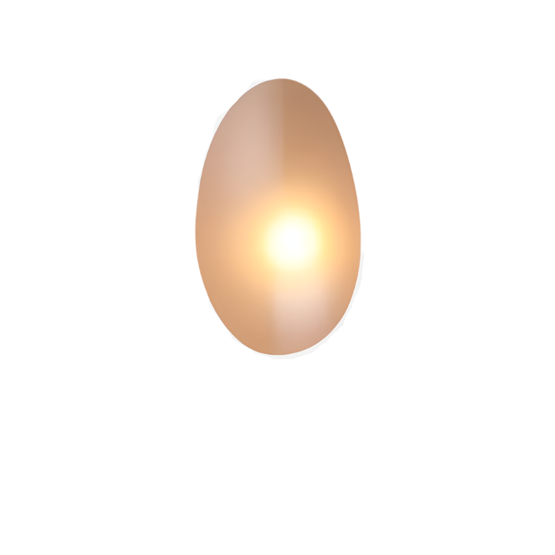 Glanzlicht - Minimalistische LED-Wandleuchte aus Glas