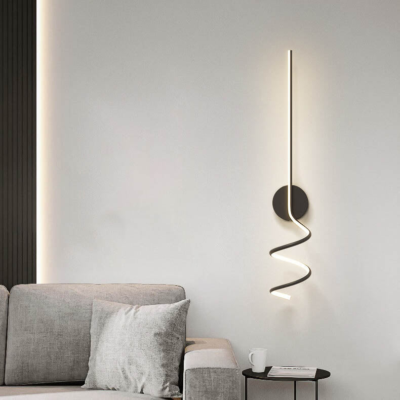 TwirlLight - Minimalistische LED-Wandleuchte mit kreativen Linien