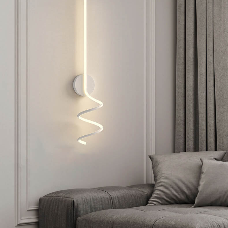 TwirlLight - Minimalistische LED-Wandleuchte mit kreativen Linien