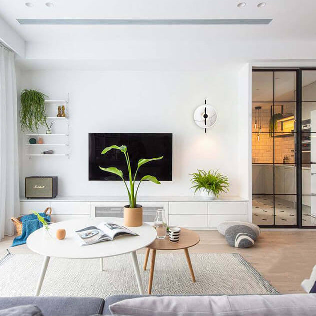 VerdeLamp - Moderne LED-Wandleuchte aus Kunstharz und Marmor