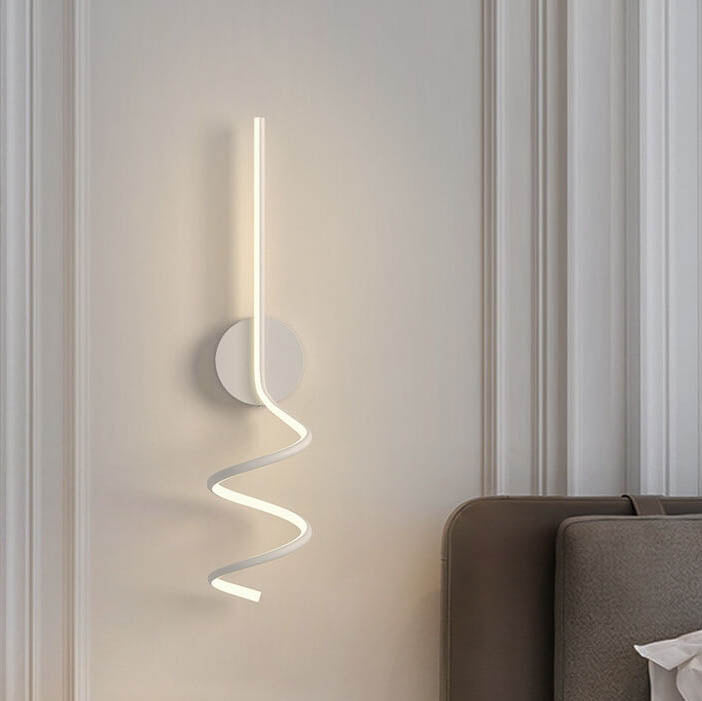 TwirlLight - Minimalistische LED-Wandleuchte mit kreativen Linien