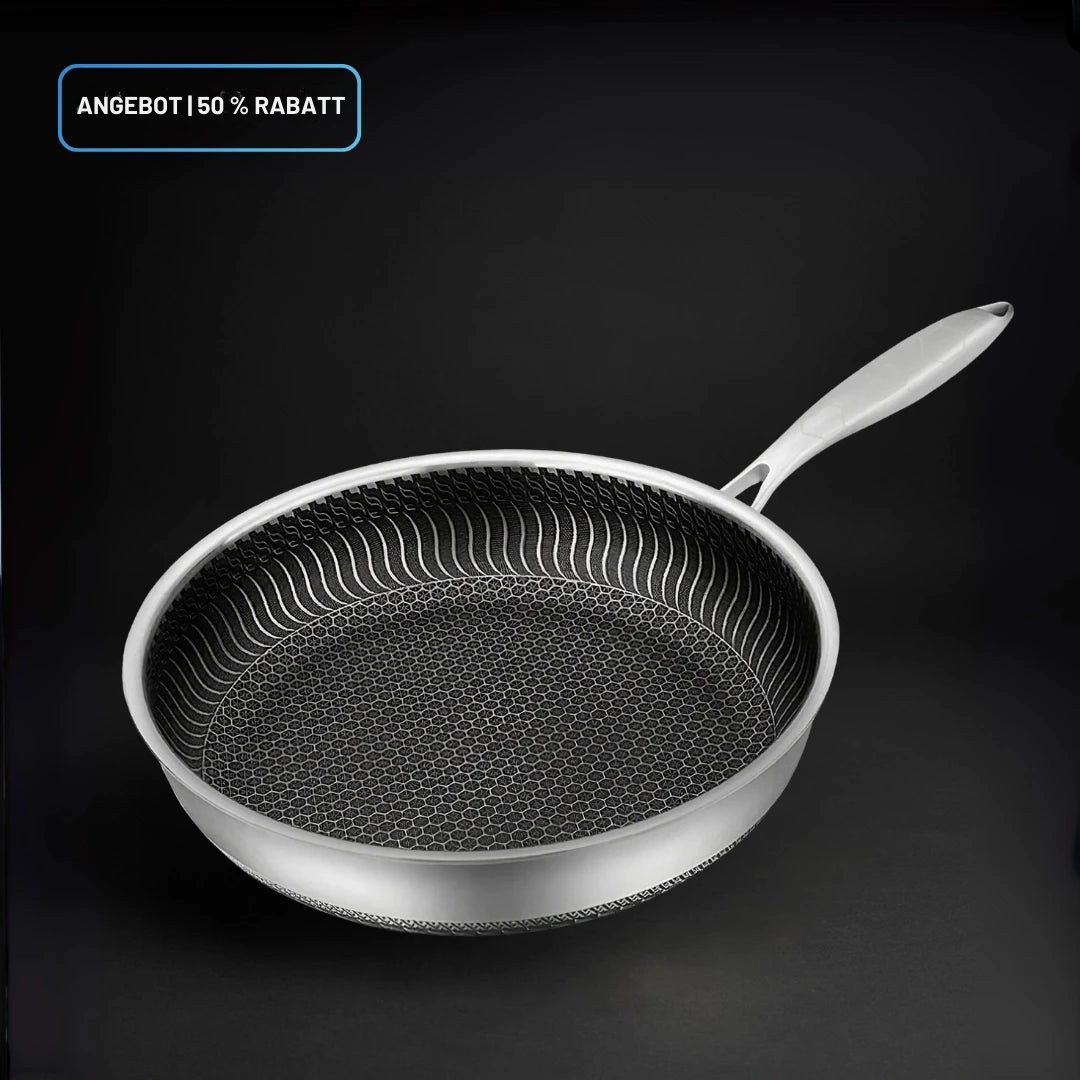 Hybrid-Pfanne | Antihaft-Oberfläche, Hitzebeständig bis 260 °C
