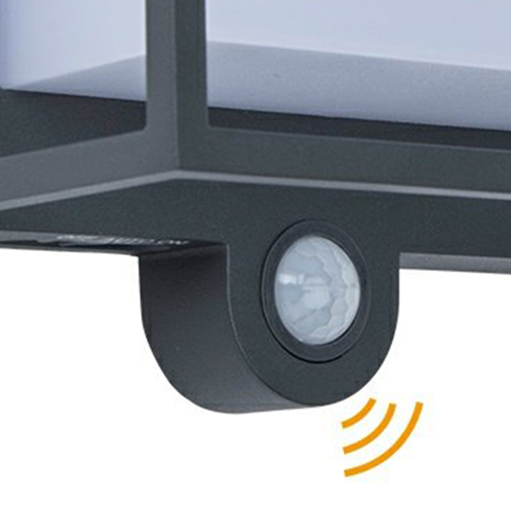 LumiRect Solar Wandleuchte Modern Rechteckig Schwarz