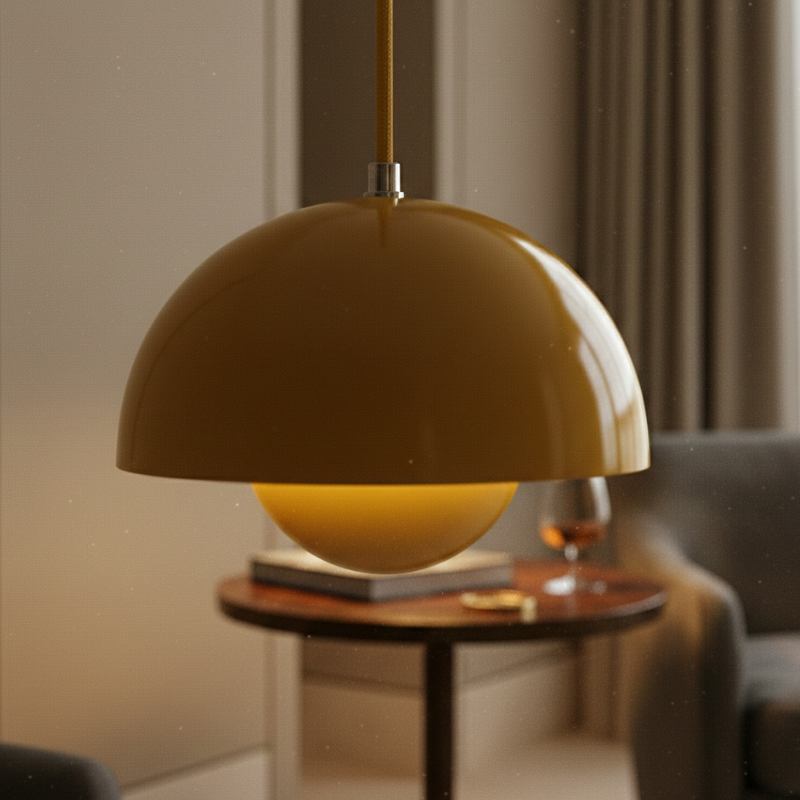 Halbkreisförmiger bunter Kronleuchter – Skandinavisches Design für Esszimmer & Wohnzimmer