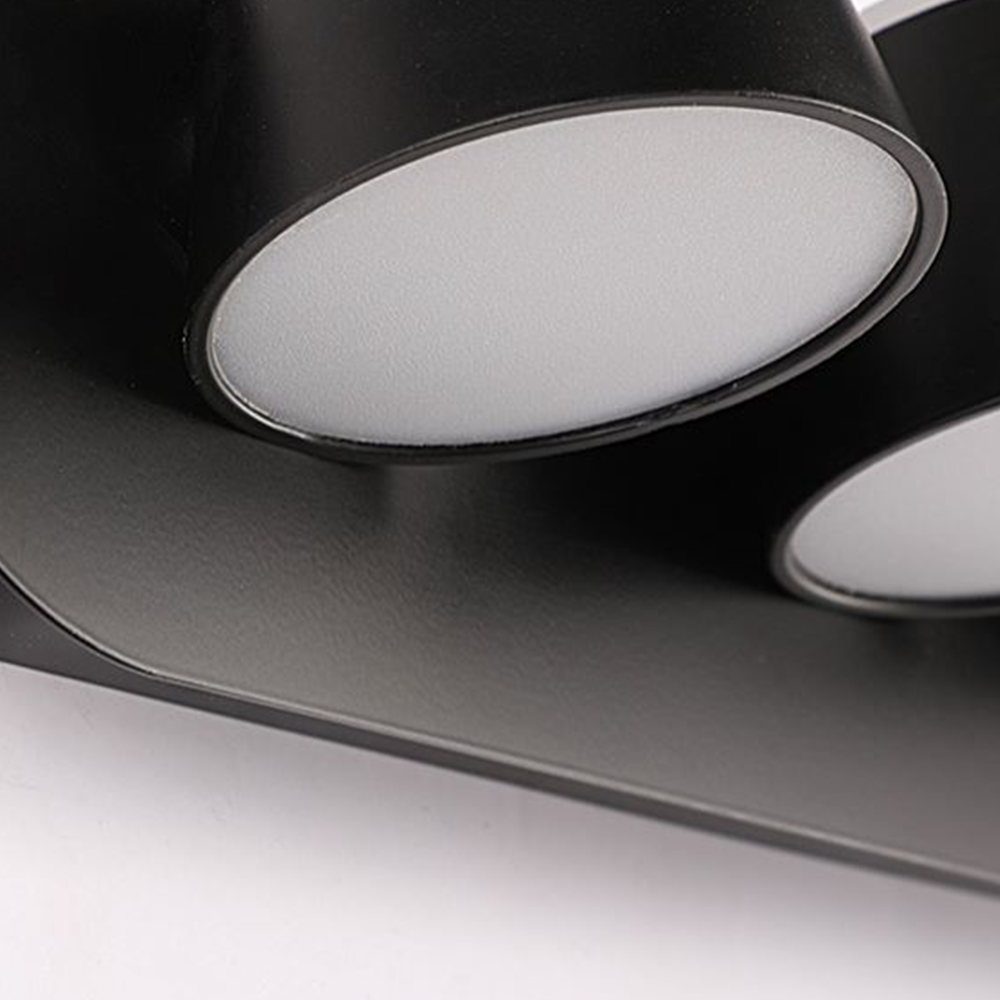 Axelle LED-Wandleuchte - elegante schwarze Wandleuchte für Schlafzimmer oder Bad