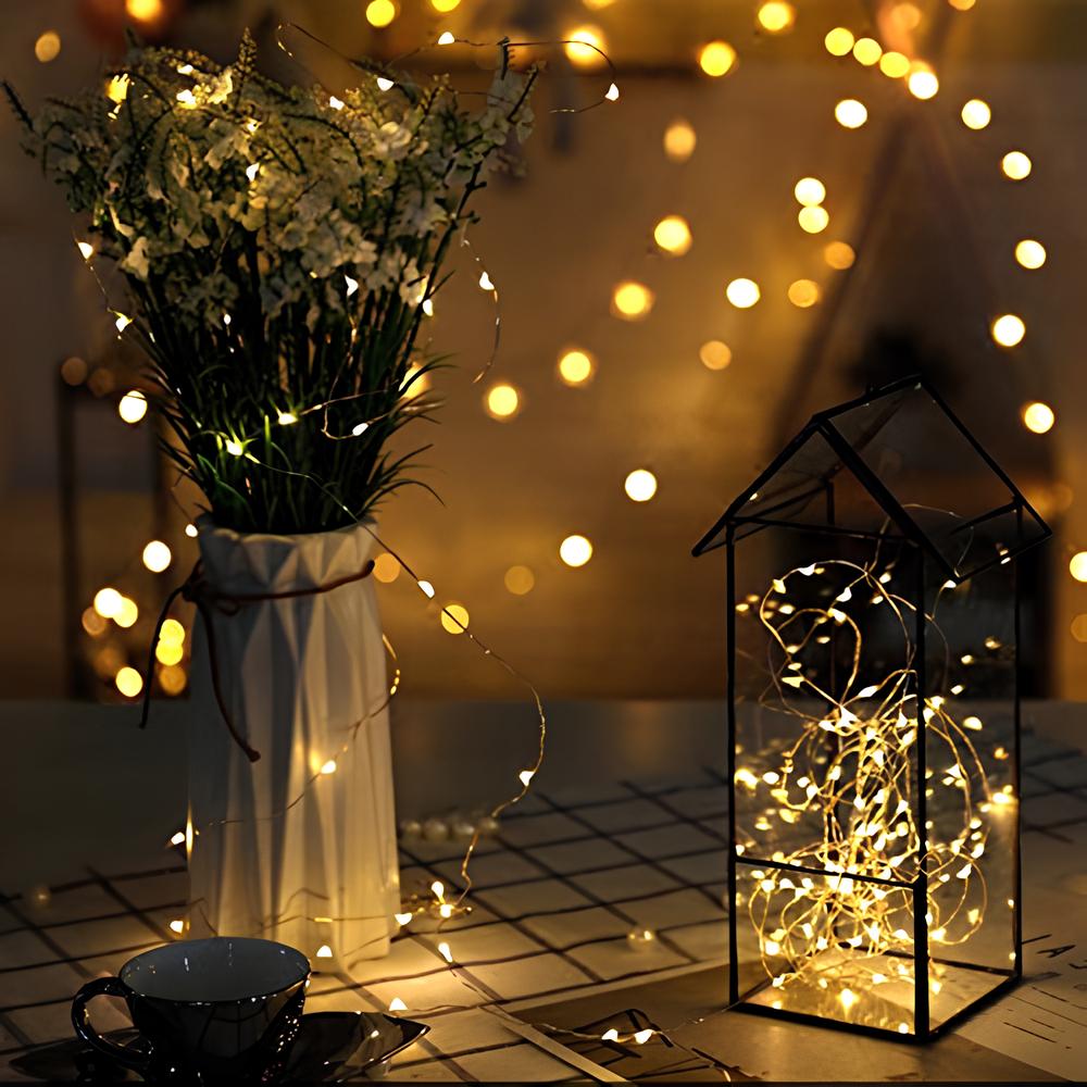 LumiTwinkle – Solar-Lichterkette, LED, Warmweiß, Garten & Terrasse