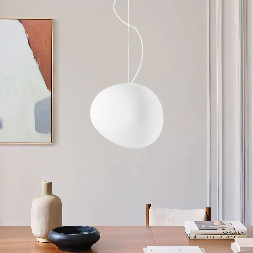 Skandiloft Pendelleuchte Nordisch Weiß, Modern & Dimmbar für Esszimmer
