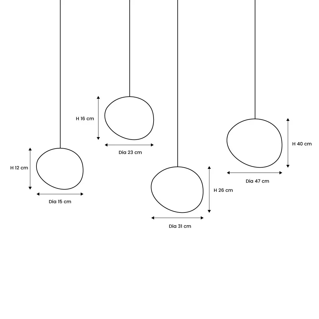 Skandiloft Pendelleuchte Nordisch Weiß, Modern & Dimmbar für Esszimmer