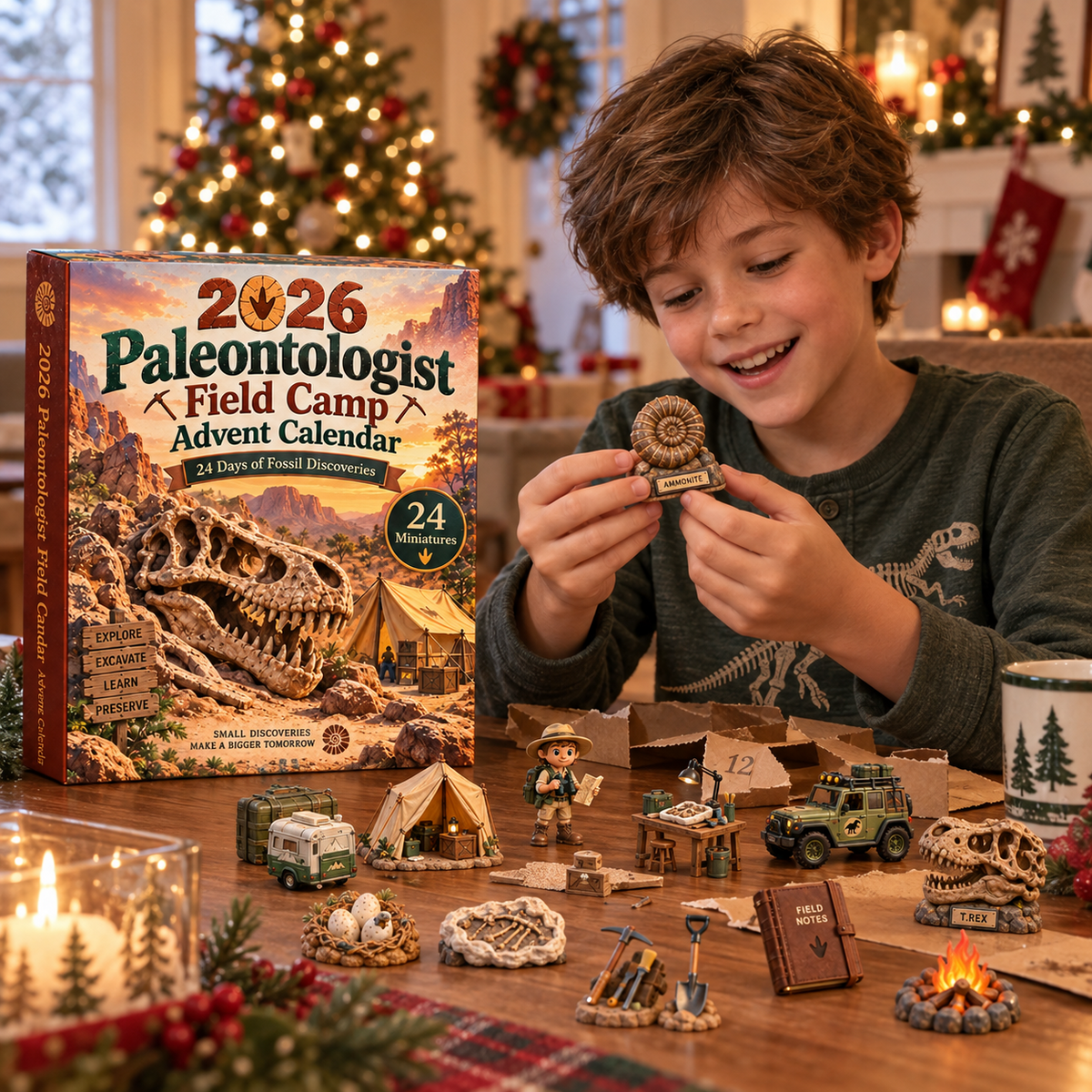 2026 Paläontologe Feldlager Adventskalender für Kinder – Fossilienexpedition im Wüstencanyon 7