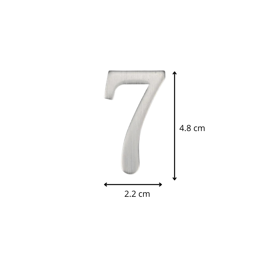 Edelstahl Hausnummer Modern Außen Wetterfest für Fassade und Hauseingang 3D Optik Silber