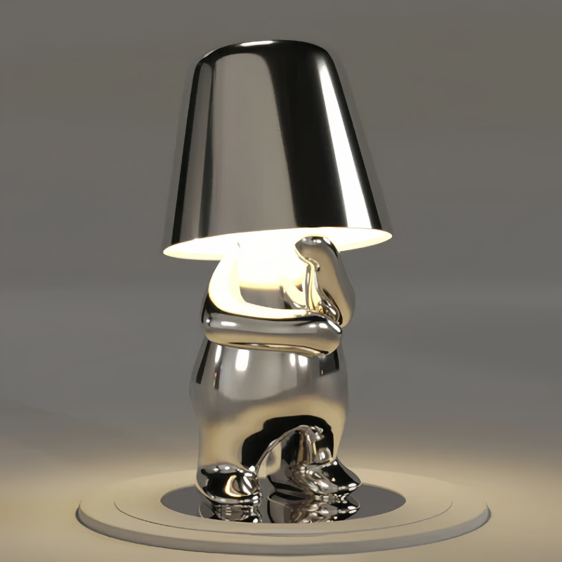 Kabellose Goldene Design-Tischlampe – Dimmbares LED Licht