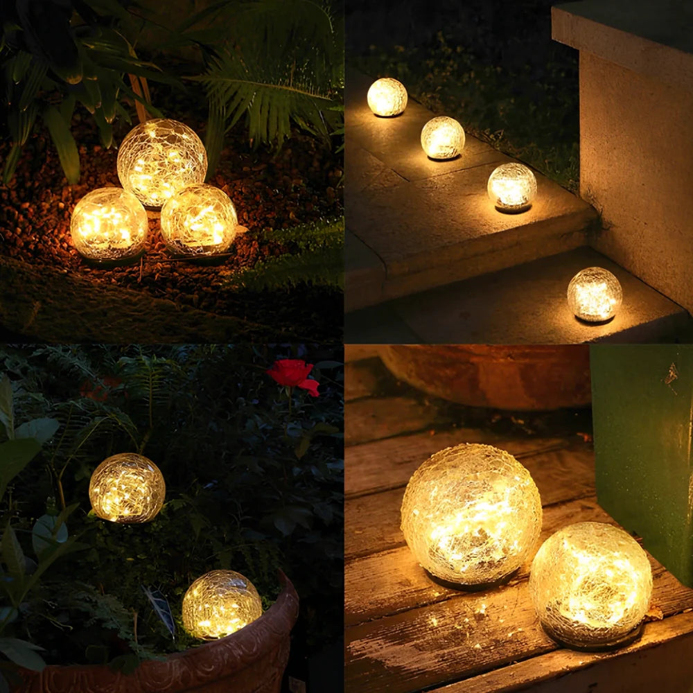 LumiKugel Solar Gartenlampe – Kugelform LED in Warmweiß