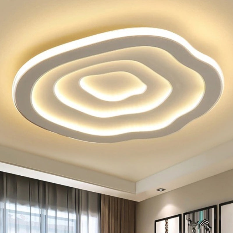 Spiralen Acryl LED-Deckenleuchte - Warmes/weißes Licht für moderne Innenräume