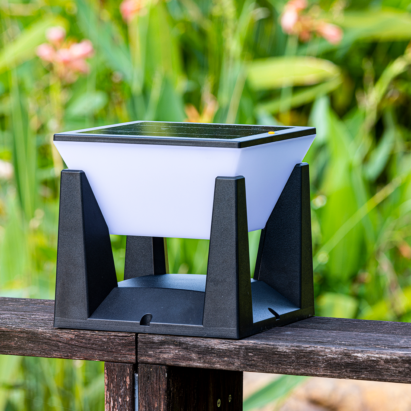 SolaWege LED Wegleuchte – Solar Außenlampe Schwarz für Garten