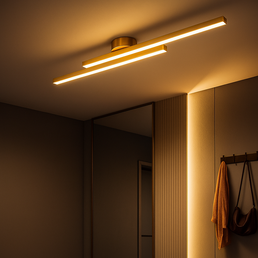 Moderne LED-Deckenlampe flach – Ideal für Wohnzimmer