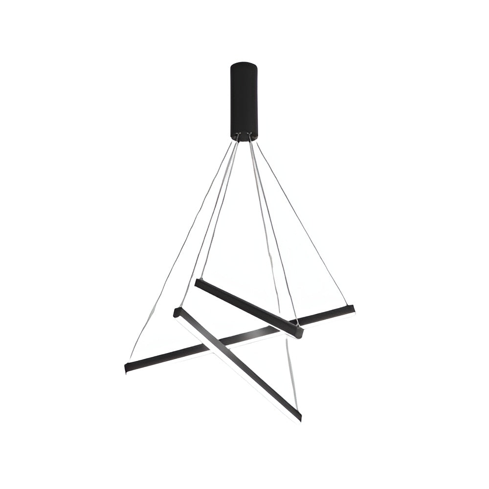 Schwarze LED Pendelleuchte – Modernes Design, Dimmbar, Metall