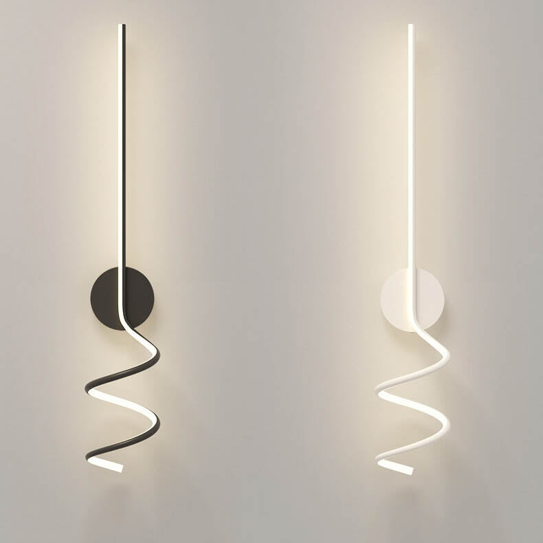 TwirlLight - Minimalistische LED-Wandleuchte mit kreativen Linien