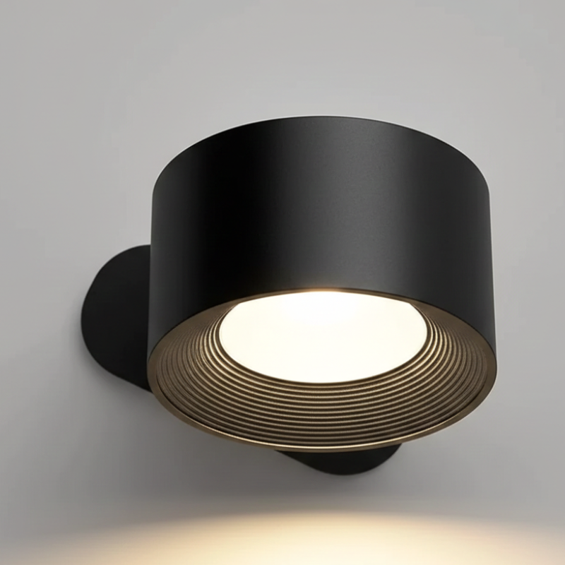 InfiniteGlow | Kabellose Dimmbarer LED-Wandleuchte mit 360° Drehfunktion