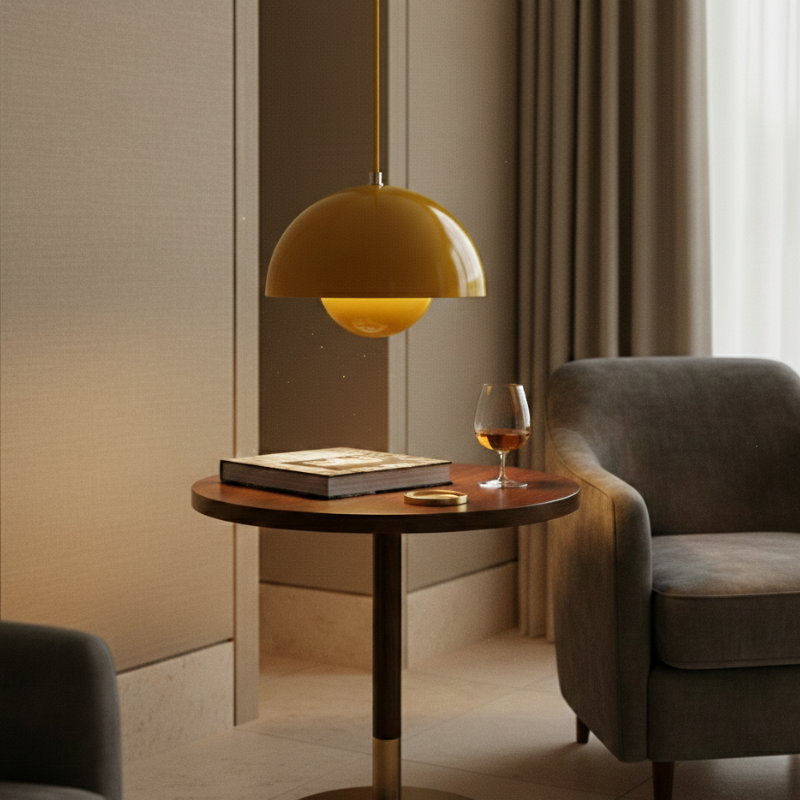 Halbkreisförmiger bunter Kronleuchter – Skandinavisches Design für Esszimmer & Wohnzimmer