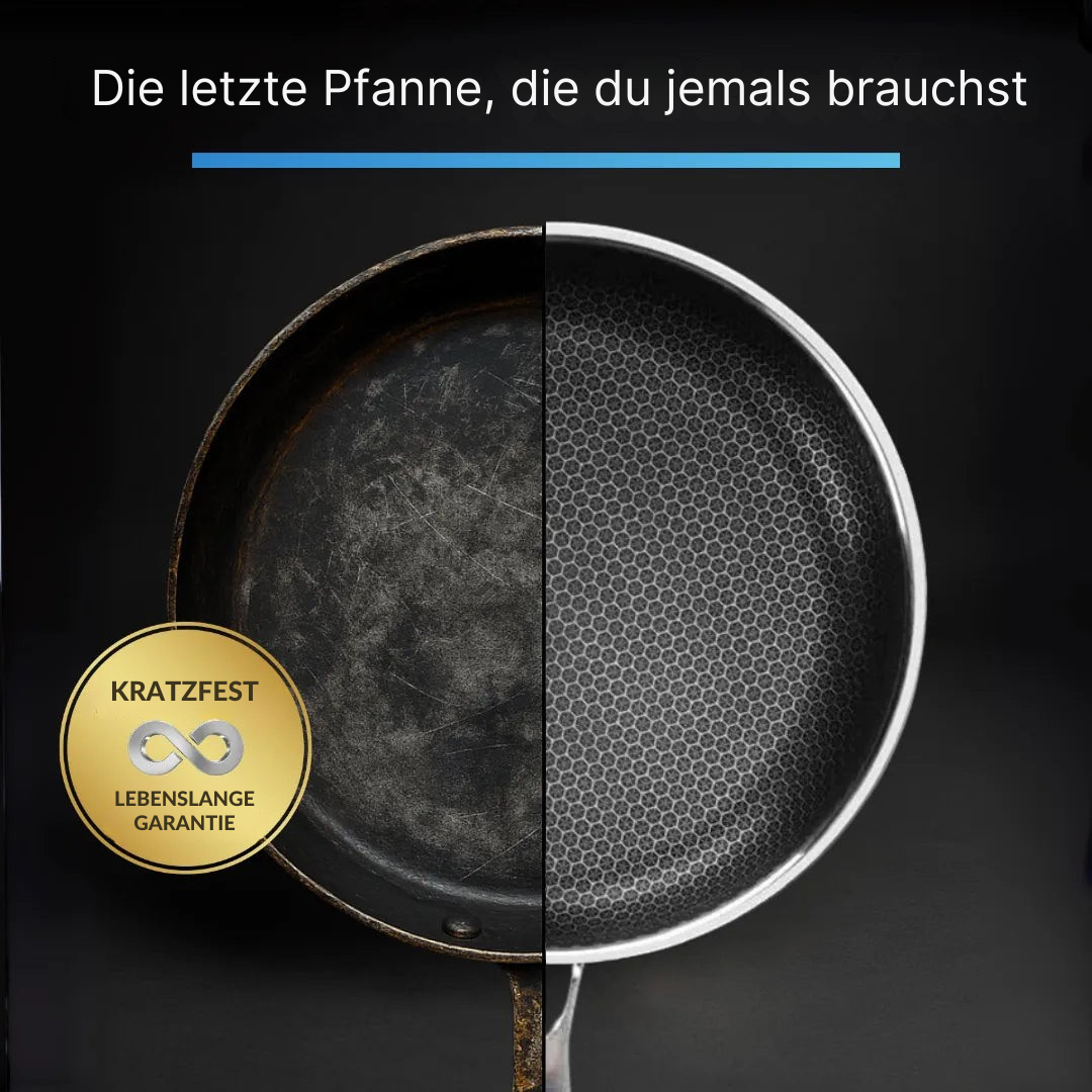 Hybrid-Pfanne | Antihaft-Oberfläche, Hitzebeständig bis 260 °C