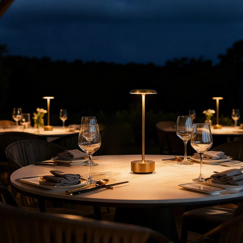 NovaGlow – Moderne Tischleuchte, dimmbar, Weiß, Wohnzimmer