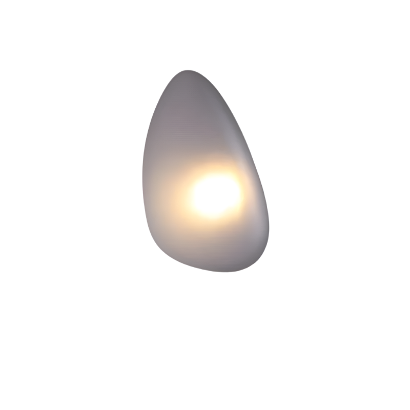 Glanzlicht - Minimalistische LED-Wandleuchte aus Glas