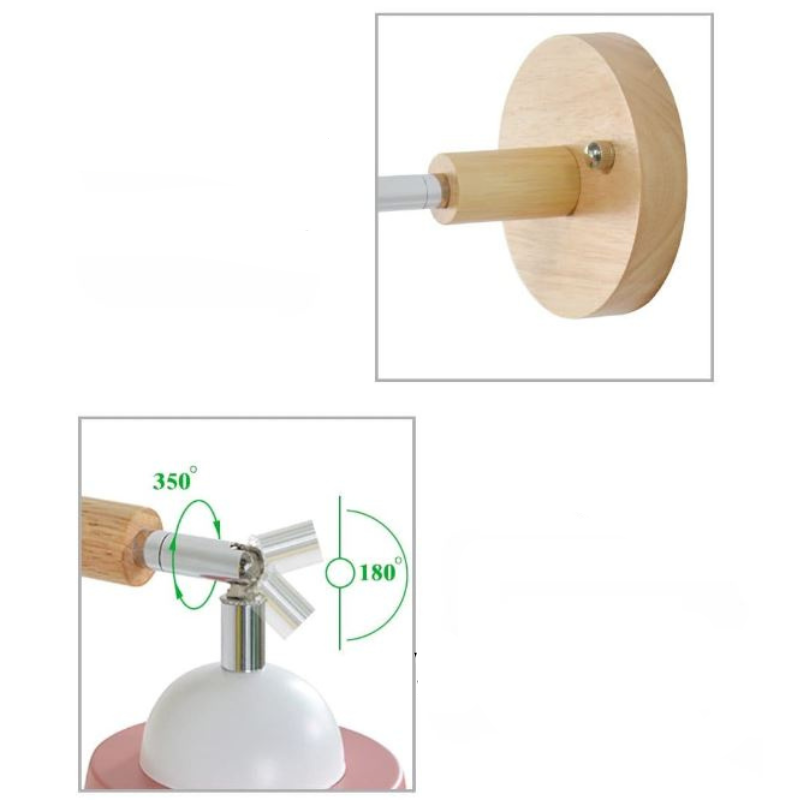 PivotLume - Verstelbare Wandlamp met Trekketting Schakelaar