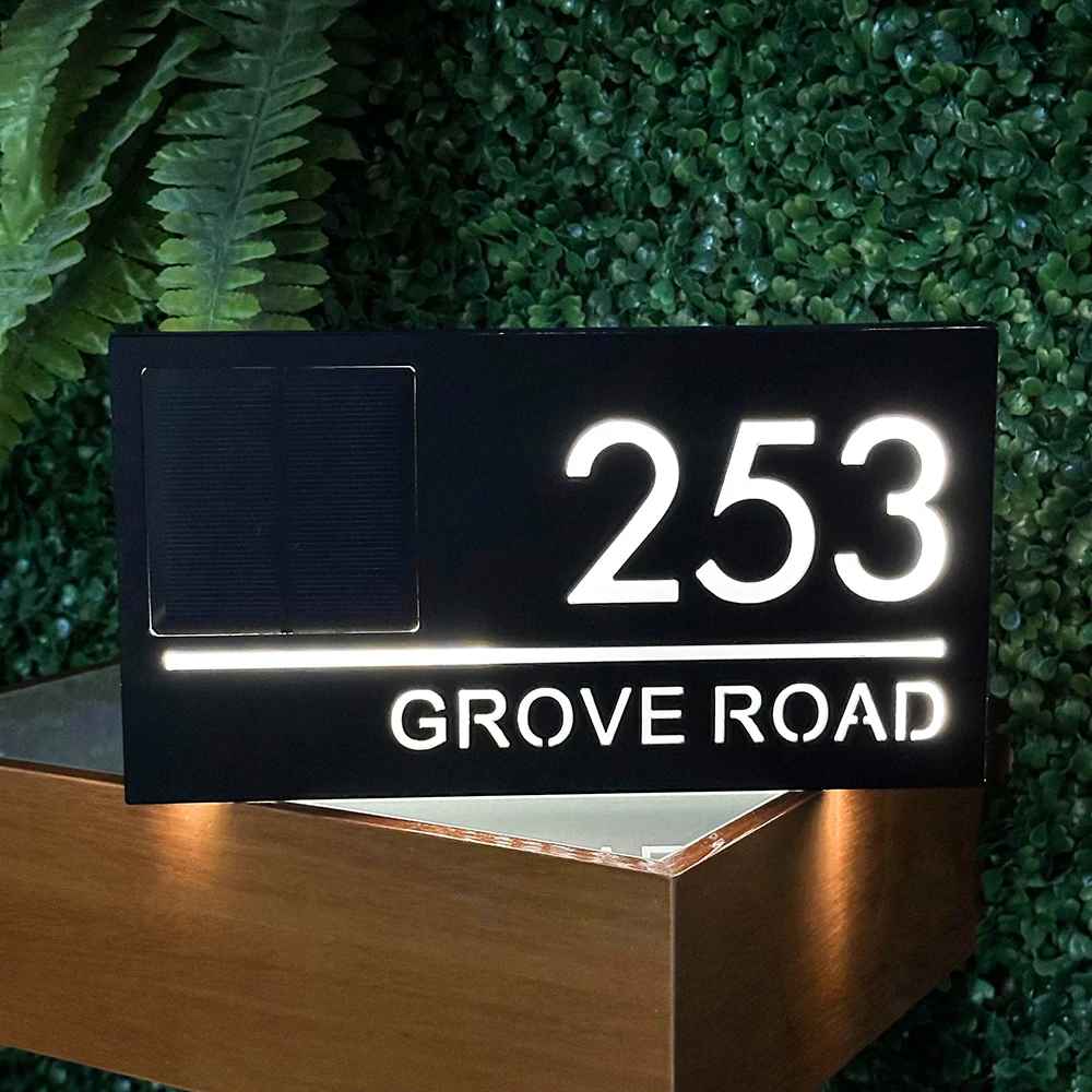 3D Solar-Außenlampe, LED, Warmweiß, Modern, für Garten