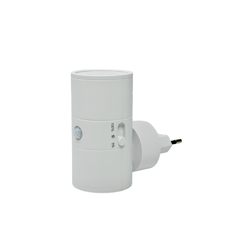 PlugGlow Steckdosenlampe – Dimmbares LED-Nachtlicht für Flur & Schlafzimmer