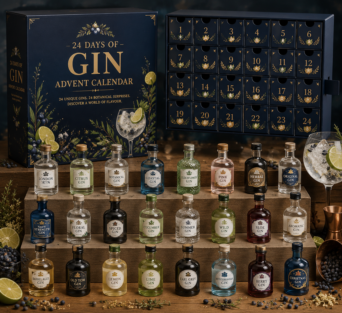 Überraschungsbox Gin – Adventskalender 24 Tage