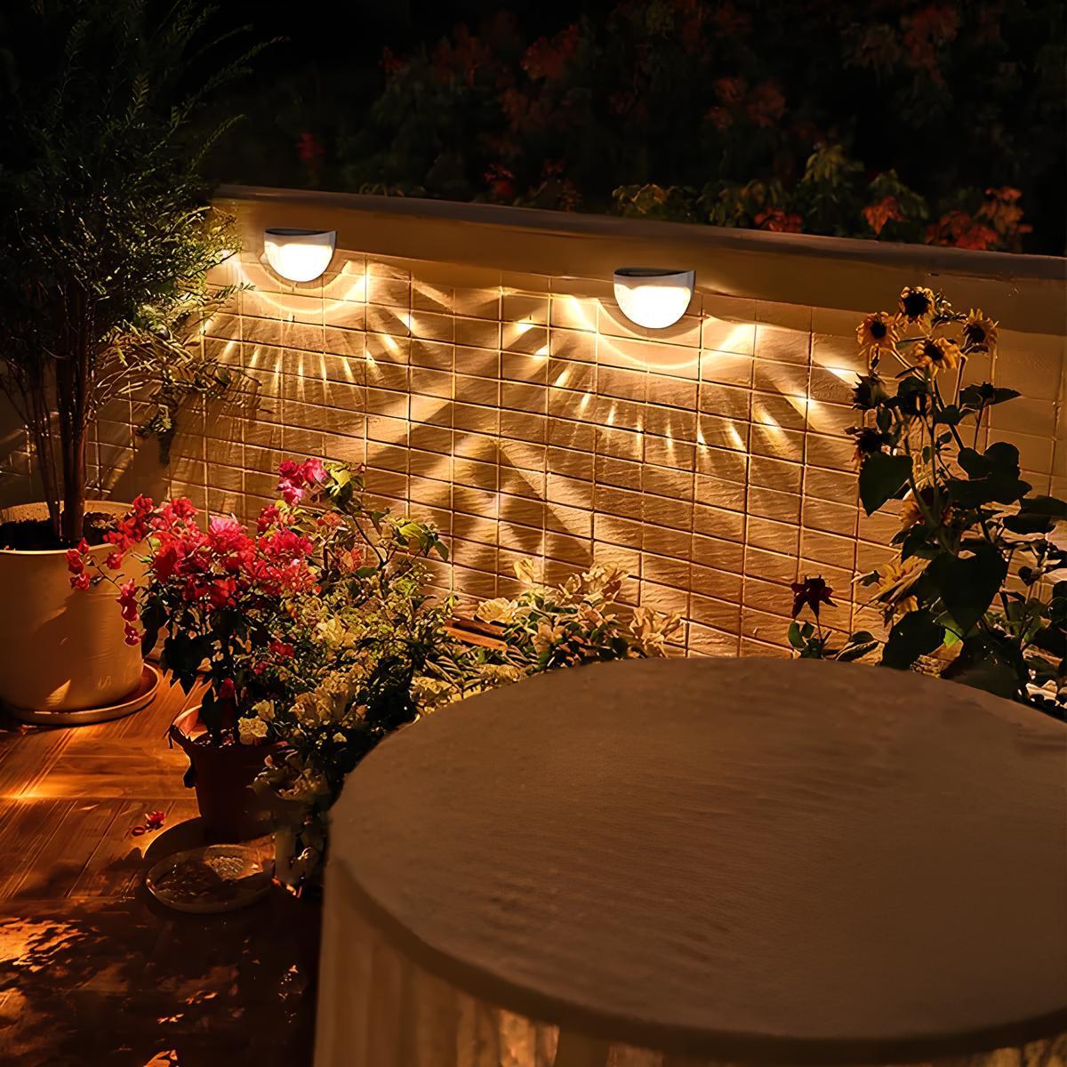 SolaLux Außenwandleuchte Modern Solar LED Schwarz für Garten