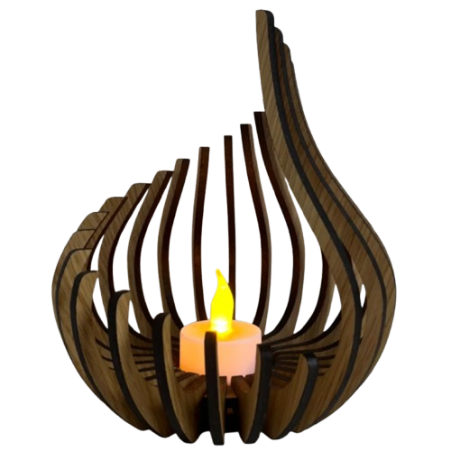 LumoDrop Kerzenhalter – elegant gläsern für Tischdeko & Wohnzimmer