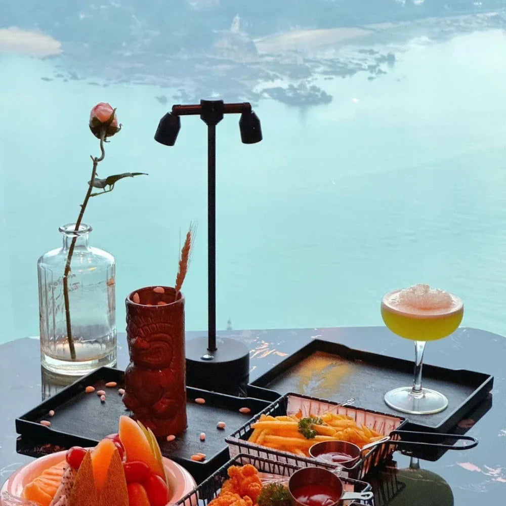 LumoLite Design-Tischlampe LED dimmbar schwarz fürs Büro